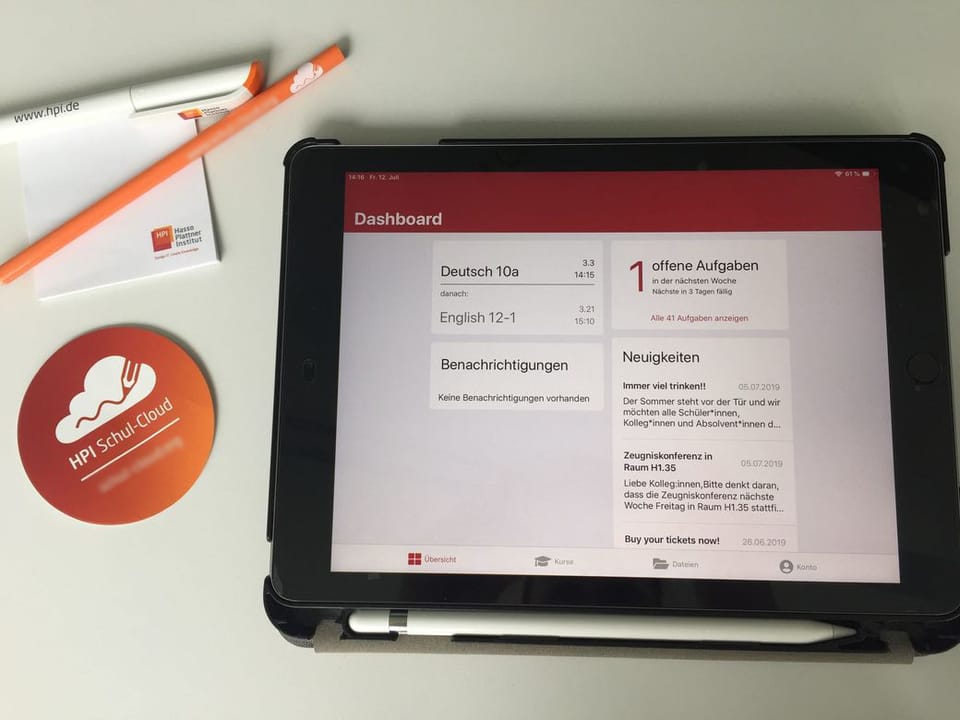 Neue Beta Version der iOS-App: Abgaben mit Anhängen nun möglich
